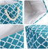 3 Pack Storage Basket Bins Foldable Shelf Basket Rectangular Fabric Organizer Bin Laundry Hampers Baskets for Nursery, Toys, Home Closet, Laundry15 x 11 x 9.8 in (Blue Green)