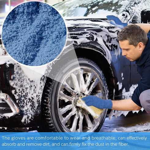 4 Pieces Window Venetian Blind Cleaner Tool, 2 Blind Duster Brush 7 Finger Dusting Cleaner Tool 2 Pairs Microfiber Dusting Cleaning Glove for Air Conditioner Shutter (Orange, Dark Blue, Rose Red)