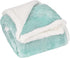 Catalonia Fluffy Sherpa Throw Blanket, Super Soft Mink Plush Couch Blanket, TV Bed Fuzzy Blanket, Comfy Warm Heavy Throws, Comfort Caring Gift,50x60 inches, Teal