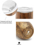 BALIBETOV Modern Mate Cup And Bombilla Set (Yerba Mate Cup) -Yerba Mate Set includes Double Walled 18/8 Stainless Steel Mate Tea Cup, Two Bombilla Mate (Straw) and a Cleaning Brush (Wood, 12)
