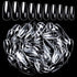 Modelones 600pcs Coffin Nails Fake Nail Tips Clear Full Cover Acrylic False Nails Extension Professional Manicure Tool for Nail Salons and DIY Nail Art 10 Sizes