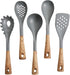 Oster Everwood 5 pc Nylon Tools Set, 5-Piece, Grey/Wood