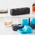 Tovolo King Cube Ice Mold System, Crystal Clear Seamless 2 Inch Cubes for Whiskey Cocktails & More - Set of 4 Molds