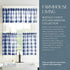 Elrene Home Fashions Farmhouse Living Buffalo-Check Valance, Bathroom or Kitchen Valance for Windows, 60" x 15" (1 Valance), Blue/White