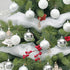 Super Holiday 20PCS Christmas Ball Ornaments Set, Shatterproof Handpainted Decoration for Xmas Tree, Home Decor for Holiday, Party, Birthday, Wedding, Anniversary, Christmas- 80mm/3.14", Sliver/White.