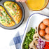 Holstein Housewares - Non-Stick Omelet & Frittata Maker, Teal/Stainless Steel - Makes 2 Individual Portions Quick & Easy,HH-09125007E