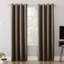 Sun Zero Nordic Theater Grade Extreme 100% Blackout Grommet Curtain Single Panel, 52" x 63", Taupe