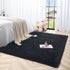 Tepook Super Soft Fluffy Rug for Bedroom, Modern Shaggy Rug Fuzzy Kids Rug for Living Room, Plush Indoor Nursery Home Decor Rug with Non-Slip Bottom, Black, 3 X 5 Feet