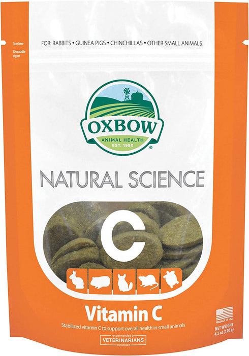 Oxbow Natural Science Vitamin C Supplement - Vitamin C for Guinea Pigs and other Small Animals, 4.2 oz.