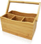 ROYALHOUSE Bamboo Utensil Holder And Organizer For Kitchen Countertop