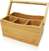 ROYALHOUSE Bamboo Utensil Holder And Organizer For Kitchen Countertop