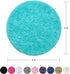 Goideal Round Fluffy Area Rug for Bedroom, Teal Blue Shaggy Rug for Boys Girls, Fuzzy Cute Princess Castle Nursery Room Rug, Circle Plush Floor Carpet for Babies Room Decor 4ft (4' Diameter)