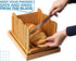 Bamboo Bread Slicer for Homemade Bread Loaf Wooden Bread Cutting Board with Crumble Holder Foldable, Adjustable and Compact Loaf Cutter Thin or Thick Slices