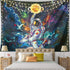 Trippy Astronaut Tapestry Blacklight Space Tapestry Posters For College Dorm,Cool Spaceman On Fantasy Universe Planets Galaxy Sky Tapestry Mens Guys Poster Tapestries For Bedroom Cool Room Decor.