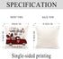 Hexagram Valentines Day Pillow Covers 18x18 Set of 4, Linen Decorative Valentines Day Pillows for Sofa Buffalo Plaid Cusion Case Outdoor Decor