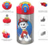 Zak Designs 18/8 Stainless Steel Kids Water Bottle with Flip-up Straw Locking Spout Cover, Durable Cup for Sports or Travel (15.5oz, Paw Patrol Marshall) (PWPT-S731)