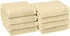 Amazon Basics Quick-Dry Hand Towels - 100% Cotton, 8-Pack, Linen