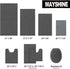 MAYSHINE Soft Plush Microfiber Bathroom Rug, Absorbent Machine Washable Chenille Bath Mat | Non-Slip Quick Dry Shag Carpet, Great for Bath, Shower, Bedroom, or Door Mat (Gray, 17x24)