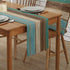 Beauty Decor Rustic Wood Theme Burlap Table Runner for Dinner Linen Table Runners 18 x 72 inch Blue Wooden Plank Farmhouse Tablerunner for Indoor Outdoor Events,Wedding Decorations, Everyday Use