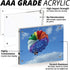 DuraClear 4x10 Inches AAA Grade Acrylic Picture Frame, Thick and Heavy Frameless Block Display