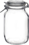 Bormioli Rocco Fido Glass Canning Jar Italian 67¾ oz-2 Liter, 67.75 oz, Clear