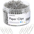 DANRONG 650 PCS Paper Clips Assorted Sizes, Small Medium and Large (1.1", 1.3" & 2"), Paperclips for Office, School, Home Supplies-Silver