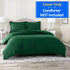 Nestl Dark Green Duvet Cover Full Size - Soft Full Size Duvet Cover Set, 3 Piece Double Brushed Duvet Cover with Button Closure, 1 Full Duvet Cover 80x90 inches and 2 Pillow Shams