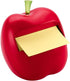 Post-it Pop-up Notes Dispenser, Apple-Shaped Dispenser and Post-it Super Sticky Pop-up Notes, 3x3 in, 1 Pad/Pack (APL-330), Red