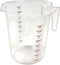 Winco Measuring Cup, Polycarbonate, 4-Quart, Clear
