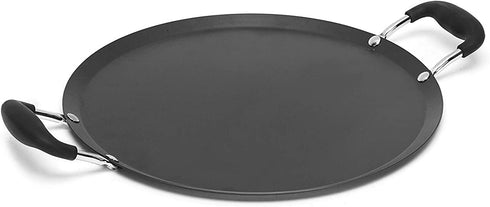 IMUSA USA 11" Nonstick Carbon Steel Comal with Bakelite Handles, Inch, Black