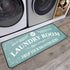 Laundry Room Rug Runner Non Slip Laundry Mats Mudroom laundromat Runner Farmhouse Kitchen Floor Mat Bathroom Laundry Room Decor Accessories( 20 X 47 inch, Teal )