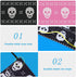 60PCS Disposable Protective Fashion Face Mask Skull Crossbones Knitted Sweater Pattern Couple Matching Print Stylish Gift 3-Ply Individually Packed Skin-Friendly Breathable Comfortable