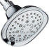 AquaDance, Chrome Hot Oval Square Style 6-setting High-Pressure Luxury Shower Head. Angle Adjustable, Solid Brass Connection Nut, Finish. Premium Quality Exclusive Showerhead from Top American