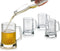 PARNOO Classic Beer Mug Set, Beer Mugs with Handles, Glass Beer Steins, Freezable Beer Glasses, Beer Mug Set of 4 - 16 Ounces