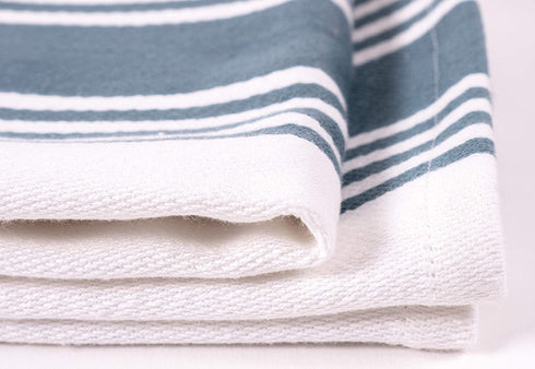 KAF Home Kitchen Towels, Set of 4 Absorbent, Durable and Soft Towels | Perfect for Kitchen Messes and Drying Dishes, 18 x 28 Inches, Blue