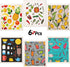 Swedish Kitchen Towels Reusable Fresh Fruit Pattern Sponge Cleaning Cloths Absorbent Dish Cloth Hand Towel for Kitchen Cleaning Wipe, 6 Styles (6 Pieces)