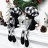 2 Pcs Buffalo Plaid Gnome Shelf Sitter,Farmhouse Gnome Plush Elf Decorations,Mr Gnome and Mrs Gnome Dolls, Handmade Elf Scandinavian Household Ornaments Kitchen Tiered Tray Décor