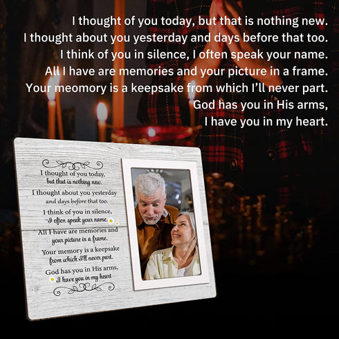 Memorial Gifts Picture Frame - In Loving Memory of Mother, Father, Grandma, Grandpa - Memorial Frames for Loved One - Fits 4x6 Inches Photo