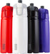 BlenderBottle Hydration Halex Squeeze Water Bottle with Straw, 32-Ounce, Red