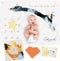 Cudycozy Baby Milestone Blanket and Monthly Milestone Photo Backdrop, Cute Newborn Baby Keepsake Baby Blanket for Baby Boy and Baby Girl, Milestone Blanket Baby boy and Girl, Baby Blankets Newborn