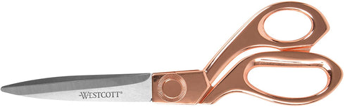 Westcott 8" Stainless Steel Rose Gold Scissors For Office & Home (16968)