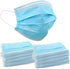 Jumbl Blue Disposable Face Masks | Protective 3-Ply Breathable Comfortable Nose/Mouth Coverings for Home & Office | Elastic Ear Loop 3-Layer Safety Shield for Adults/Kids | Pack of 100 Ships from USA