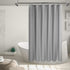 Barossa Design Extra Long Shower Curtain 84" Height - Honeycomb Waffle Weave & Cotton Blend, Hotel Luxury & Spa, Heavy Weight Fabric, Washable - Lake Wanaka Gray, 72x84