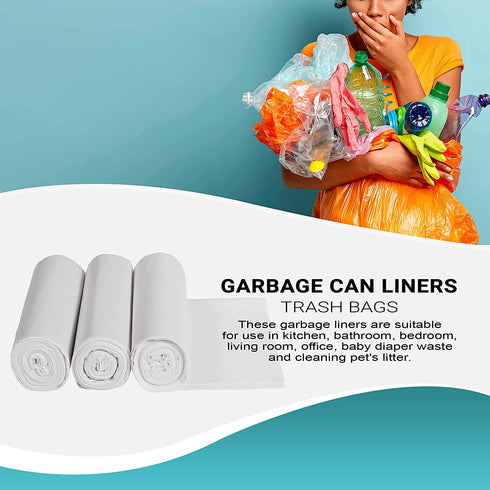 APQ Pack of 50 Heavy Duty Trash Can Liners 30 x 36 Low Density Clear Trash Liners 30x36 Thickness 1.1 Mil 20-30 Gallons Multipurpose Garbage Bag Liners Puncture Tear Resistance, Wholesale Price