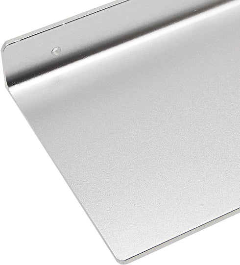 SinLoon 6 Inch Small Shelf in Flat Satin Aluminum Bathroom Shelf Wall Mount for Small Speaker Smartphone, Tablet, Toiletries Silver 2 Pack