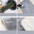 Smabee Indoor Doormat Front Door Mat 17"x28", Keeps Your Floors Clean, Half Round Entrance Mat for Outdoors Toilet Patio Kitchen Bedroom (Gray 3Pcs)