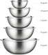 Stainless Steel Mixing Bowls (Set of 5) Stainless Steel Mixing Bowl Set - Easy To Clean, Nesting Bowls for Space Saving Storage, Great for Cooking, Baking, Prepping