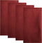 Elrene Home Fashions Poinsettia Elegance Jacquard Holiday Napkins (Set of 4), 17" x 17", Red 4 Count