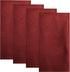 Elrene Home Fashions Poinsettia Elegance Jacquard Holiday Napkins (Set of 4), 17" x 17", Red 4 Count