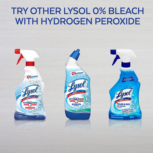 Lysol Bleach Free Hydrogen Peroxide Toilet Bowl Cleaner, Fresh, 24 oz (Pack of 4)